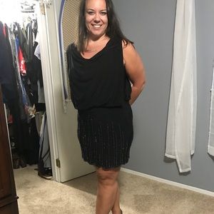 Black cocktail dress